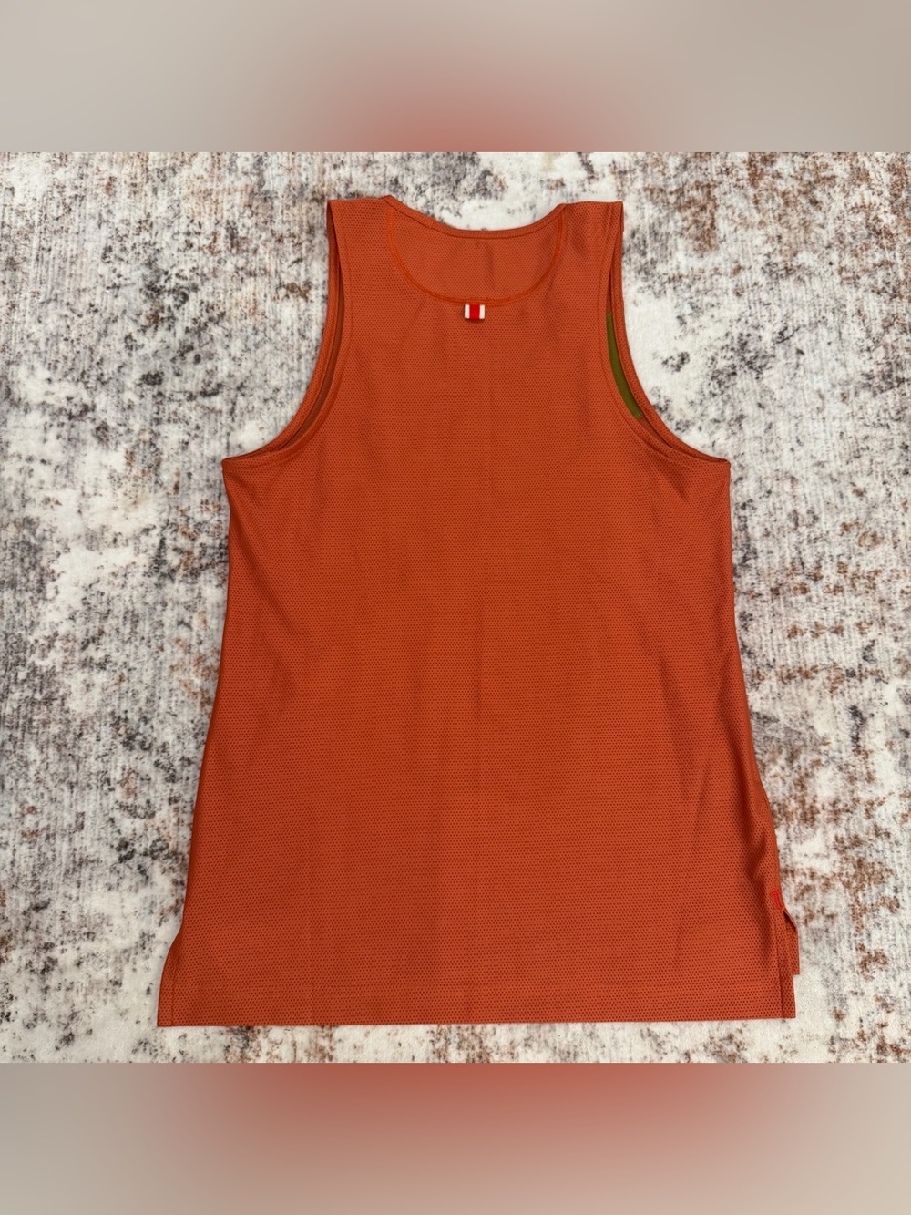 Tracksmith, Running Tank Top and Shorts Set, Orange | Women’s Small - Picture 2 of 13